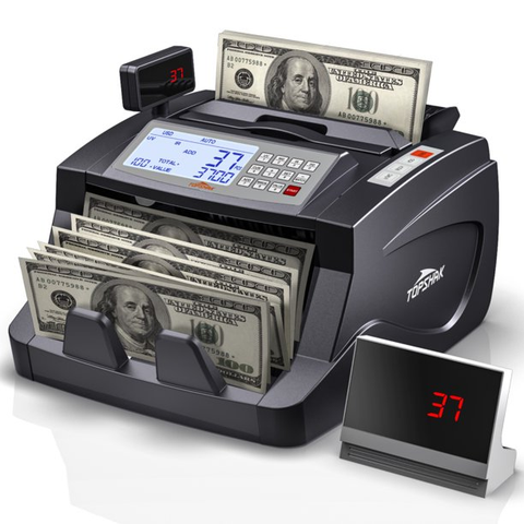 Money Counter Machine, 3 Screen Display