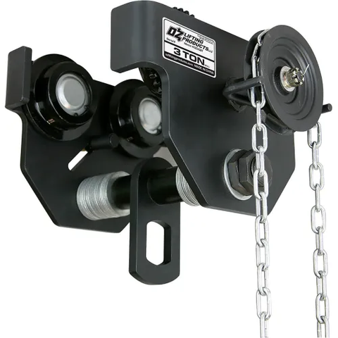 OZ Lifting OZ3GBT Geared Beam Trolley 3 Ton Capacity