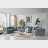 Frotten 3 - Piece Velvet Living Room Set