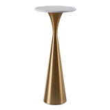 Silver Orchid Monroe 22" Faux Marble Side Table