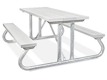 Aluminum Picnic Table - 6', Silver