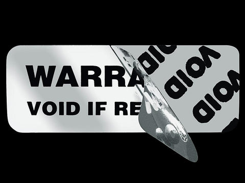 POLYVOID 2 mil - Silver Tamper Evident