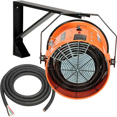 Electric Salamander Heater, Adjustable Thermostat, 208V, 3 Phase, 15000 Watt