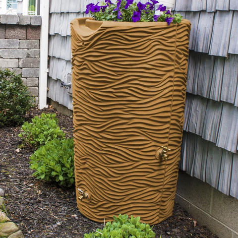 Drainable Display Loon Peak® 65 Gallons Plastic Drainable Rain Barrel – ADVANCED ...