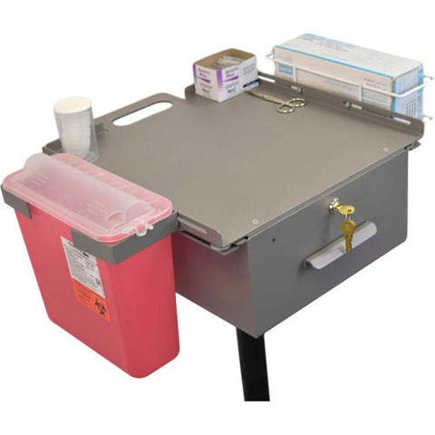 Phlebotomy Cart with Keyed Differently Lock