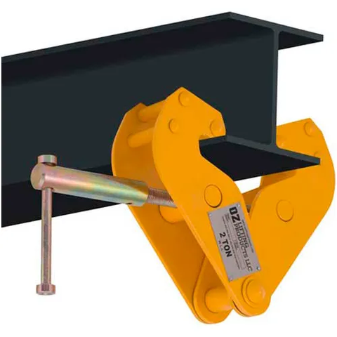 OZ Lifting OZ2BC Beam Clamp 2 Ton Capacity, Fits Beam Flange Range 2.95"-9.05"