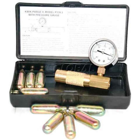 P128-3M Kwik-Purge ll Kit Deluxe Blow Out Gun W/Gauge, Carrying Case