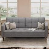 Sofa Couch with Thick Foam Cushion and Sturdy Wood Legs for Livinig Room, Office