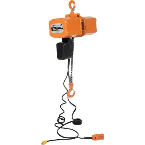 Economy Electric Chain Hoist, 1 Ton Capacity, 15' Lift, 17 FPM, 220V
