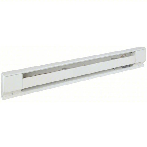 Electric Baseboard Heater: Commercial Grade, 1000W, 3413 BtuH Heating Capacity, 208V AC