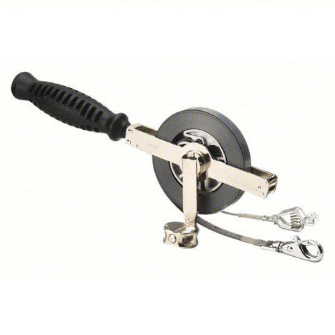 CRESCENT LUFKIN Double Duty Oil Gauging Tape Measure: 50 ft, Swivel Snap Tip, Steel, SAE, Silver