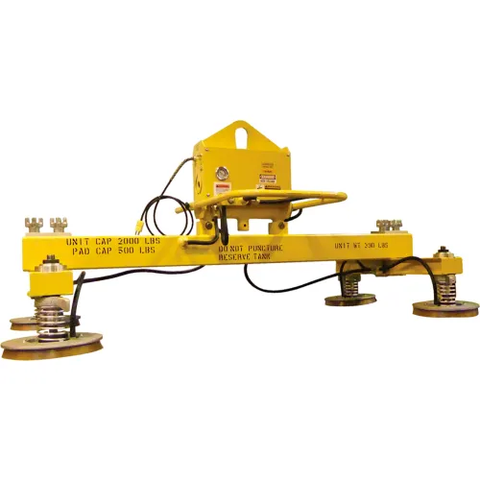 Univac Horizontal Twin Crossarm with 4 Pad Vacuum Lifter, 2400 Lbs. Capacity