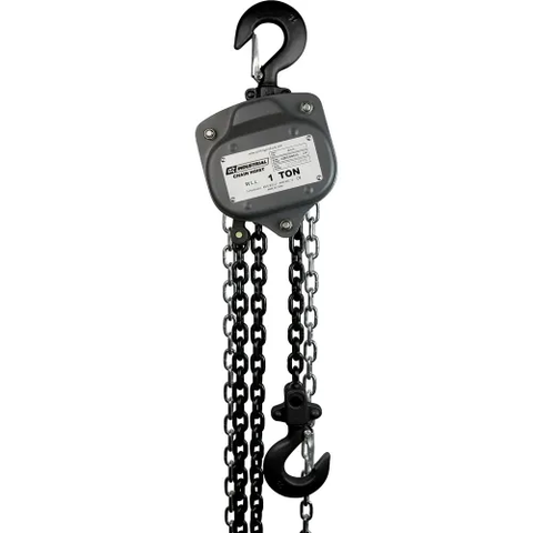 OZ Lifting Industrial Manual Chain Hoist, 1 Ton Capacity 30' Lift
