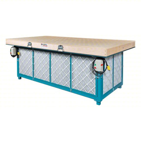 DYNABRADE Downdraft Table: 48 in W x 96 in L, 7,000 cfm, 115V AC