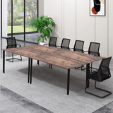 Carlsbad 110.6''Wide 8FT Modular Rectangular Conference Table, Modern Seminar Table (Set of 4)