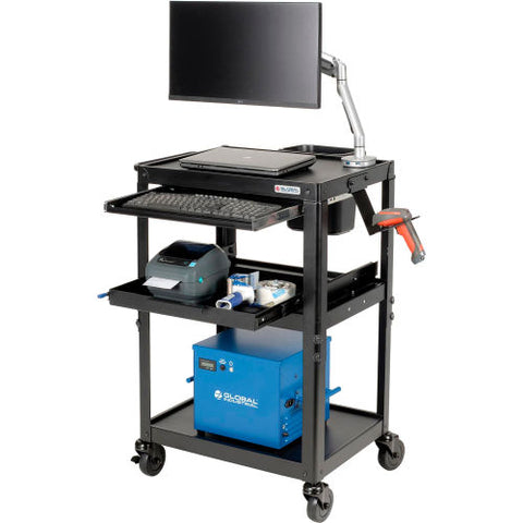 Mobile Powered Laptop Cart with 40AH Battery