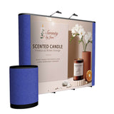 10' Straight ARISE Floor Display Kit (Mural with Fabric Ends)