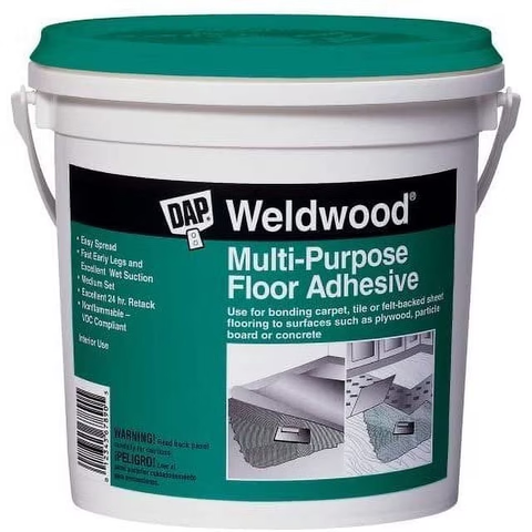 DAP 00141 Weldwood Multi-Purpose Flooring Adhesive 1 qt for Interior Use