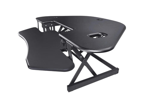 Lorell Corner Desk Riser Adjustable 45-3/5"Wx31"Lx18-1/10"H BK 82014