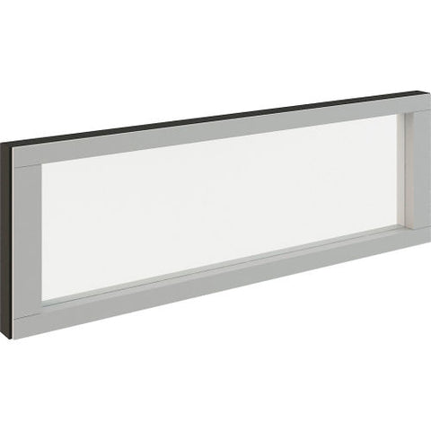 Modular Partition Stacking Panel with Glass, 48"W x 16"H