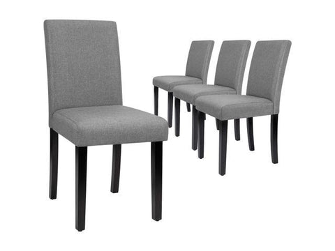 set of 4-Dining Chairs Urban Style Fabric Parson Chair Kitchen Living Room