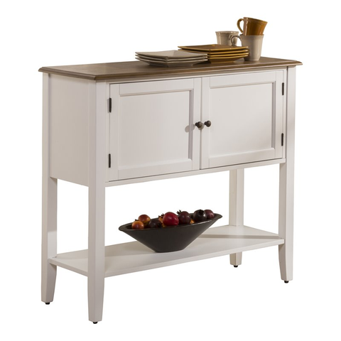 Bayberry/Embassy Traditional Wood Sideboard/Buffet Server in White