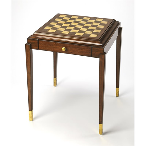 Mastercrafted Antique Game Table in Brown