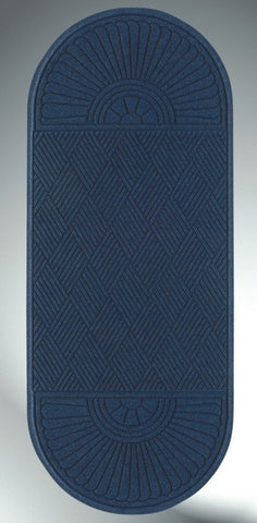 Waterhog Grand Classic Walk Off Mat - Oval on Two Ends     Gripper  back  3' X 11.7'