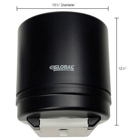 Global™ Plastic Center Pull Paper Towel Dispenser - 9" Roll, Smoke Gray/Beige Finish