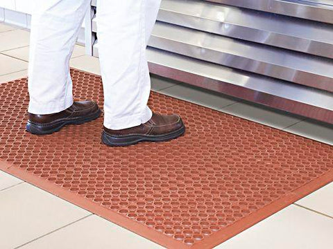 Slip Resistant Mat - Terra Cotta, 1⁄2" thick, 3 x 10'