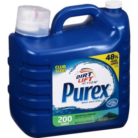 Purex Mountain Breeze Dirt Lift Action Liquid Laundry Detergent, 200 loads, 300 fl oz