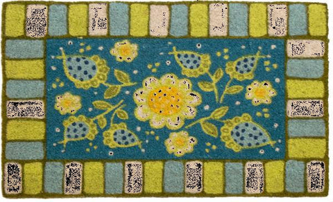 Blue Garden Non Slip Coir Doormat