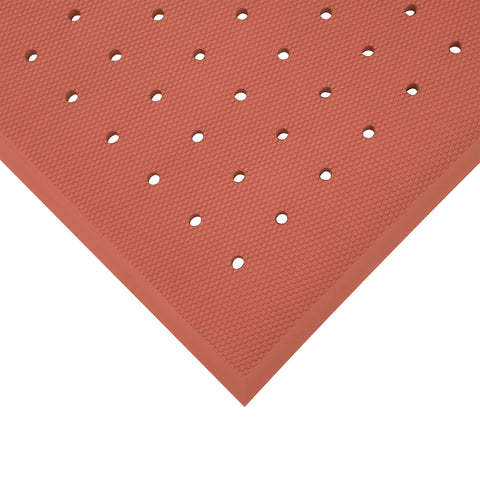 Cactus Mat 5000-R35 VIP Red Cloud 3' x 5' Red Grease-Proof Rubber Floor Mat - 3/4" Thick