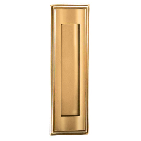 Salsbury Vertical Door Letter Drop Mail Slot 4085B - Letter Size, Solid Brass, Brass Finish