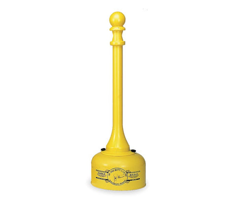Yellow Cigarette Receptacle