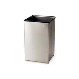 Rubbermaid® Stainless Steel Open Top Receptacle, 40 Gallon