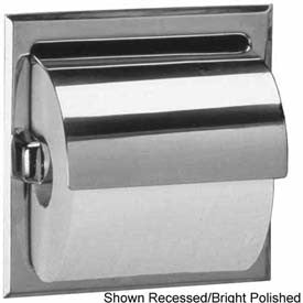 Bobrick® 600 Series Surface Mounted Single Tissue Dispenser w/ Hood - Satin - B66997