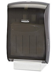 Folded Towel Dispenser - Plastic Smoke