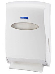 Folded Towel Dispenser - Plastic, White