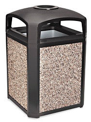 Rubbermaid® Landmark Series™ Receptacle - 35 Gallon, Ash Tray Top