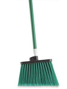 Colored Angle Broom - 12", Green