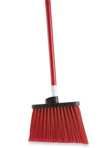 Colored Angle Broom - 12", Red