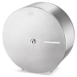 Stainless Steel Jumbo Bath Tissue Dispenser - Single Roll