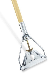 Quick Release Wooden Mop Handle - 60"