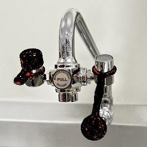 FAUCET MOUNT EYEWASH STATION