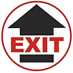 Anti-Slip Floor Sign - "Exit"