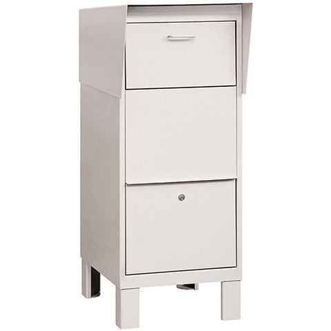 Salsbury Courier And Collection Box 4975WHT - White Private Access