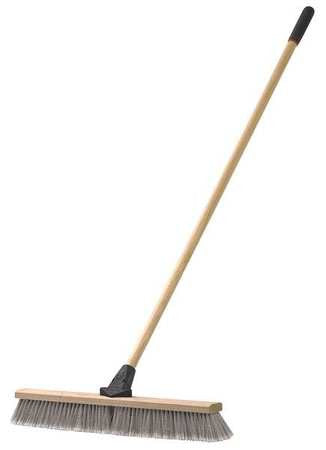 LAITNER Gray Synthetic Fine Sweeping Push Broom
