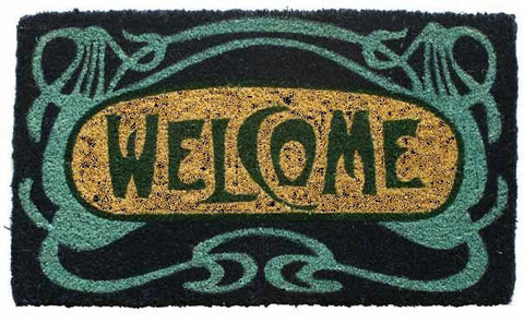 Art Deco Welcome Cocoa Door Mats