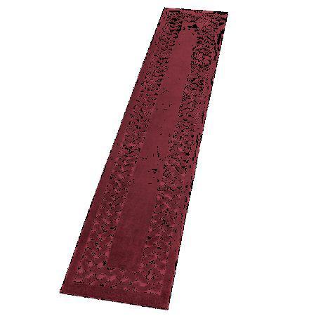 Herringbone Extra Long Carpet Rug Runner, 22" X 90", Burgundy